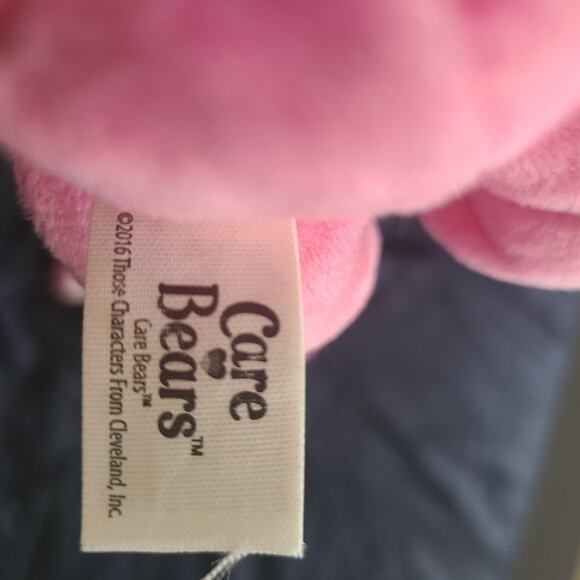 CARE BEAR plush TOY PINK PADLOCK SECRET-Pink Rainbow Cheer - Picture 3 of 4